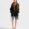 Chaqueta Caban de terciopelo doble y un solo pecho