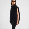 Chaqueta convertible de terciopelo y plumón Chaqueta convertible de terciopelo y plumón