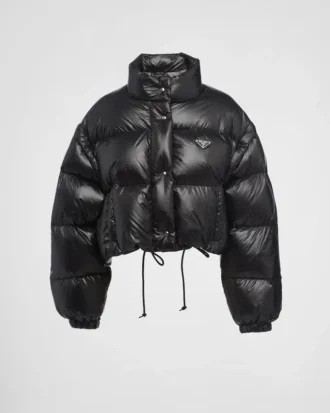 Chaqueta corta convertible de plumón Re-Nylon