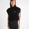 Chaqueta corta convertible de terciopelo y plumón Chaqueta corta convertible de terciopelo y plumón