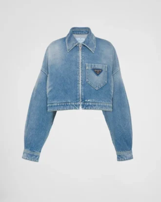 Chaqueta corta de denim orgánico
