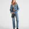 Chaqueta corta de denim orgánico Chaqueta corta de denim orgánico