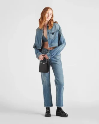 Chaqueta corta de denim orgánico