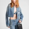 Chaqueta corta de denim orgánico Chaqueta corta de denim orgánico