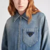Chaqueta corta de denim orgánico Chaqueta corta de denim orgánico