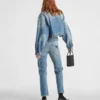 Chaqueta corta de denim orgánico Chaqueta corta de denim orgánico