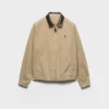 Chaqueta de algodón con detalles de cuero Chaqueta de algodón con detalles de cuero