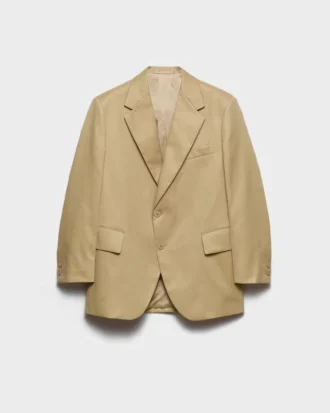 Chaqueta de algodón de un solo pecho