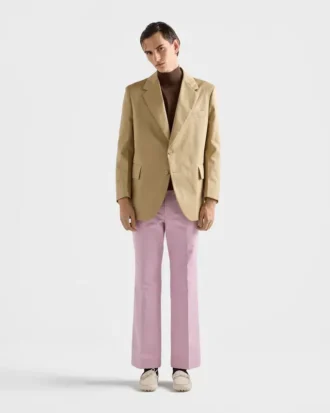 Chaqueta de algodón de un solo pecho