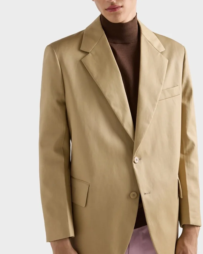 Chaqueta de algodón de un solo pecho Chaqueta de algodón de un solo pecho