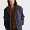 Chaqueta de algodón y piel de oveja Chaqueta de algodón y piel de oveja
