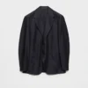 Chaqueta de algodón y seda de un solo pecho Chaqueta de algodón y seda de un solo pecho