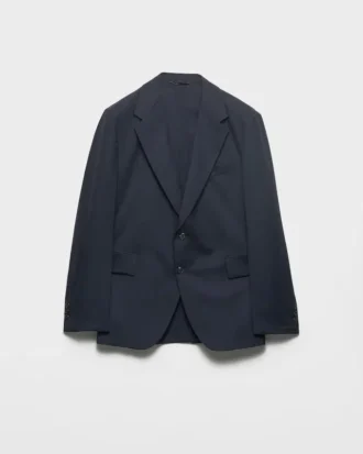 Chaqueta de cachemira de un solo pecho