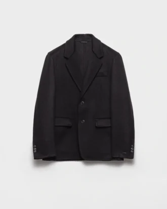 Chaqueta de cachemira de un solo pecho