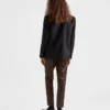 Chaqueta de cachemira de un solo pecho Chaqueta de cachemira de un solo pecho