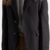 Chaqueta de cachemira de un solo pecho Chaqueta de cachemira de un solo pecho
