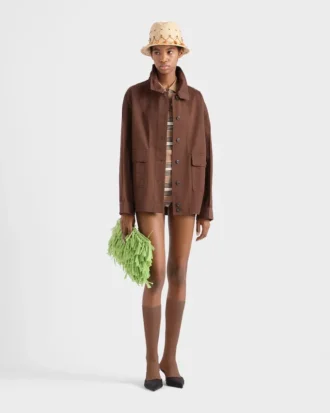 Chaqueta de camisa de algodón gabardina vintage