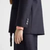 Chaqueta de chevrón de un solo pecho Chaqueta de chevrón de un solo pecho