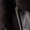 Chaqueta de cuero y piel de oveja Chaqueta de cuero y piel de oveja