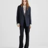 Chaqueta de doble botonadura de mohair de cabrito Chaqueta de doble botonadura de mohair de cabrito