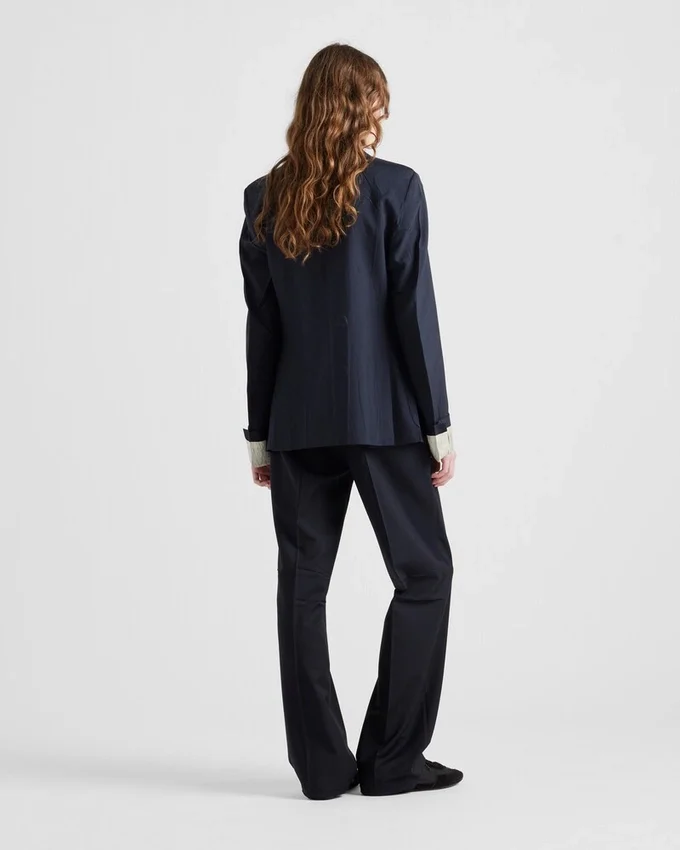Chaqueta de doble botonadura de mohair de cabrito Chaqueta de doble botonadura de mohair de cabrito