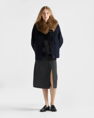 Chaqueta de doble cashwool