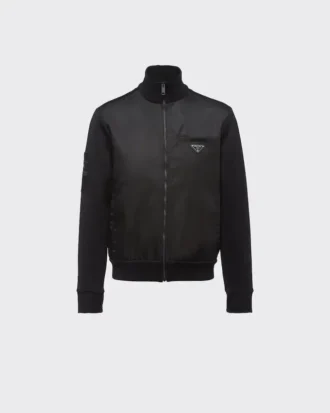 Chaqueta de forro polar con detalles de Re-Nylon