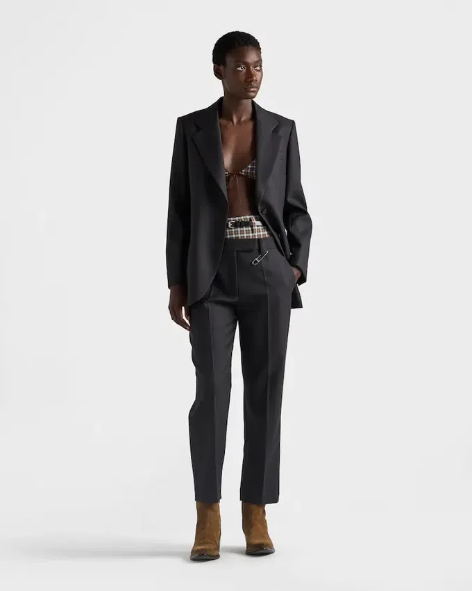 Chaqueta de gabardina de un solo pecho Chaqueta de gabardina de un solo pecho
