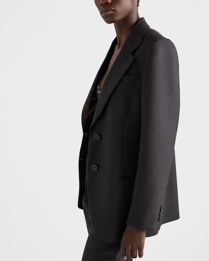 Chaqueta de gabardina de un solo pecho Chaqueta de gabardina de un solo pecho