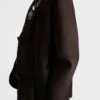 Chaqueta de gamuza laminada