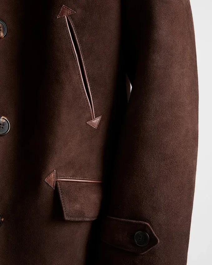 Chaqueta de gamuza y piel de oveja Chaqueta de gamuza y piel de oveja