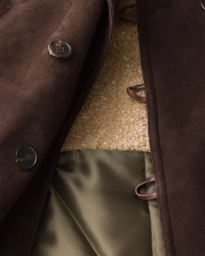Chaqueta de gamuza y piel de oveja Chaqueta de gamuza y piel de oveja