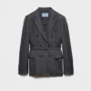 Chaqueta de lana a cuadros con doble botonadura Chaqueta de lana a cuadros con doble botonadura