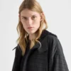 Chaqueta de lana con estampado de cuadros Príncipe de Gales Chaqueta de lana con estampado de cuadros Príncipe de Gales