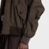 Chaqueta de lana con estampado de cuadros Príncipe de Gales Chaqueta de lana con estampado de cuadros Príncipe de Gales