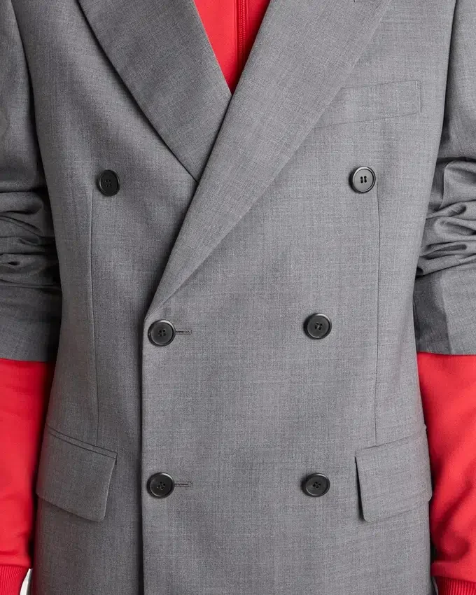 Chaqueta de lana cruzada Chaqueta de lana cruzada