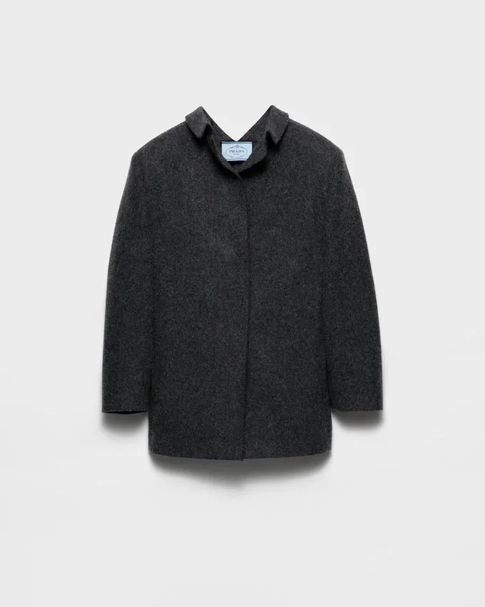 Chaqueta de lana de Shetland de un solo pecho Chaqueta de lana de Shetland de un solo pecho