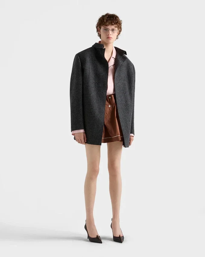 Chaqueta de lana de Shetland de un solo pecho Chaqueta de lana de Shetland de un solo pecho