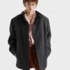 Chaqueta de lana de Shetland de un solo pecho Chaqueta de lana de Shetland de un solo pecho