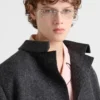 Chaqueta de lana de Shetland de un solo pecho Chaqueta de lana de Shetland de un solo pecho