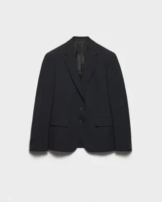 Chaqueta de lana de un solo pecho
