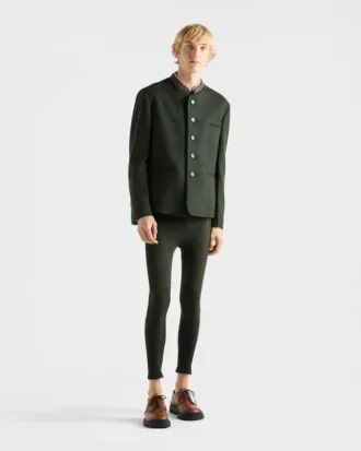 Chaqueta de lana de un solo pecho Chaqueta de lana de un solo pecho