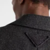 Chaqueta de lana de un solo pecho Chaqueta de lana de un solo pecho