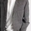 Chaqueta de lana de un solo pecho Chaqueta de lana de un solo pecho