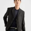 Chaqueta de lana de un solo pecho Chaqueta de lana de un solo pecho