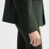Chaqueta de lana de un solo pecho Chaqueta de lana de un solo pecho