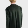 Chaqueta de lana de un solo pecho Chaqueta de lana de un solo pecho