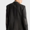 Chaqueta de lana de un solo pecho Chaqueta de lana de un solo pecho