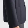 Chaqueta de lana y mohair de un solo pecho Chaqueta de lana y mohair de un solo pecho