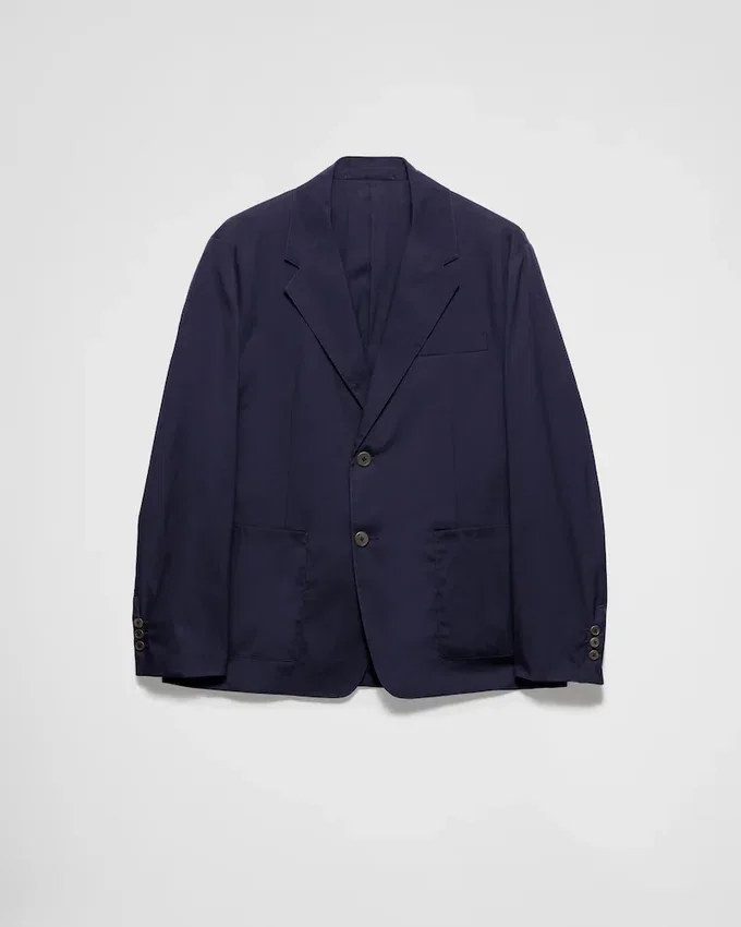 Chaqueta de mezcla de algodón de un solo pecho Chaqueta de mezcla de algodón de un solo pecho